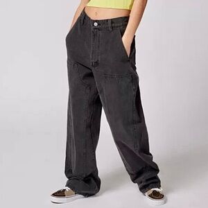 OBEY Leah II Baggy Denim Pant Jeans Faded Black